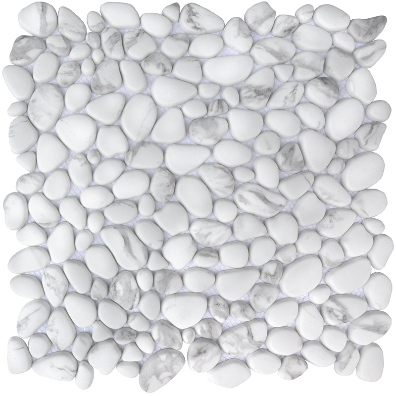 Happy Floors Endura 12" x 12" Pebble Recycled Glass Mosaic