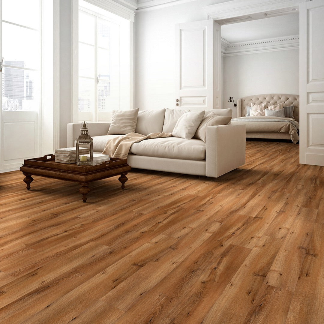 Happy-Feet-International-Mustang-7-x-48-SPC-Vinyl-Plank-12-mil-Gunstock-Oak