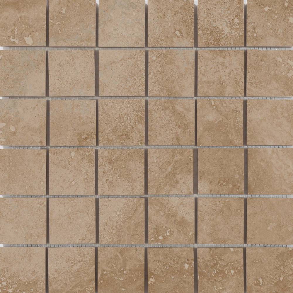 Happy Floors Cipriani 12" x 12" Pressed Natural Porcelain 2" Mosaic