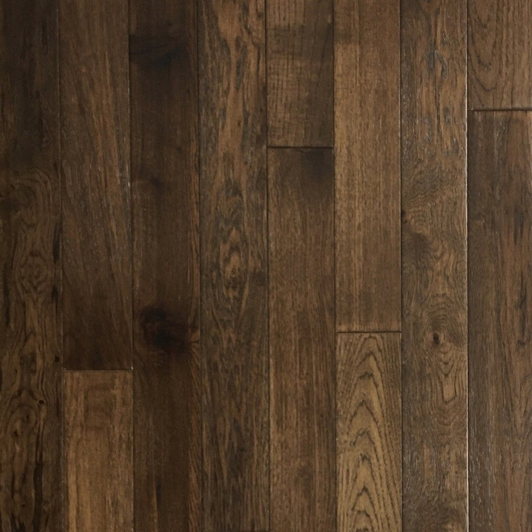 Hawa Hickory Flooring 3.75" Wire Brushed Hardwood Plank