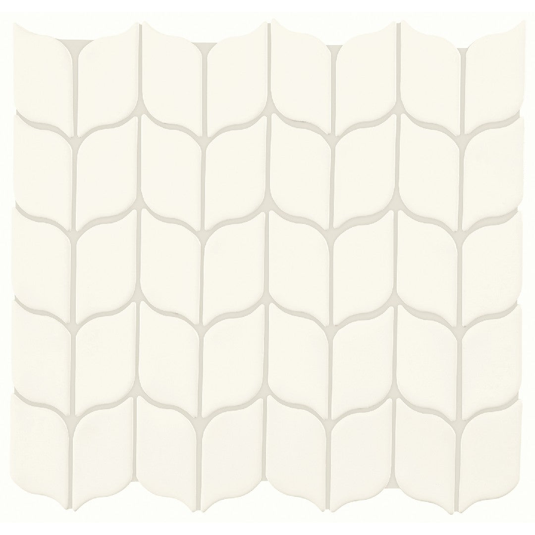 Crossville Handwritten 12" x 12" Gloss Ceramic Leaf Mosaic