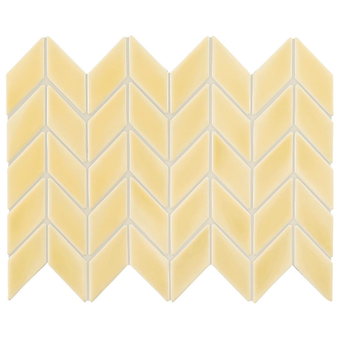 Crossville Handwritten 12" x 12" Gloss Ceramic Diamond Mosaic