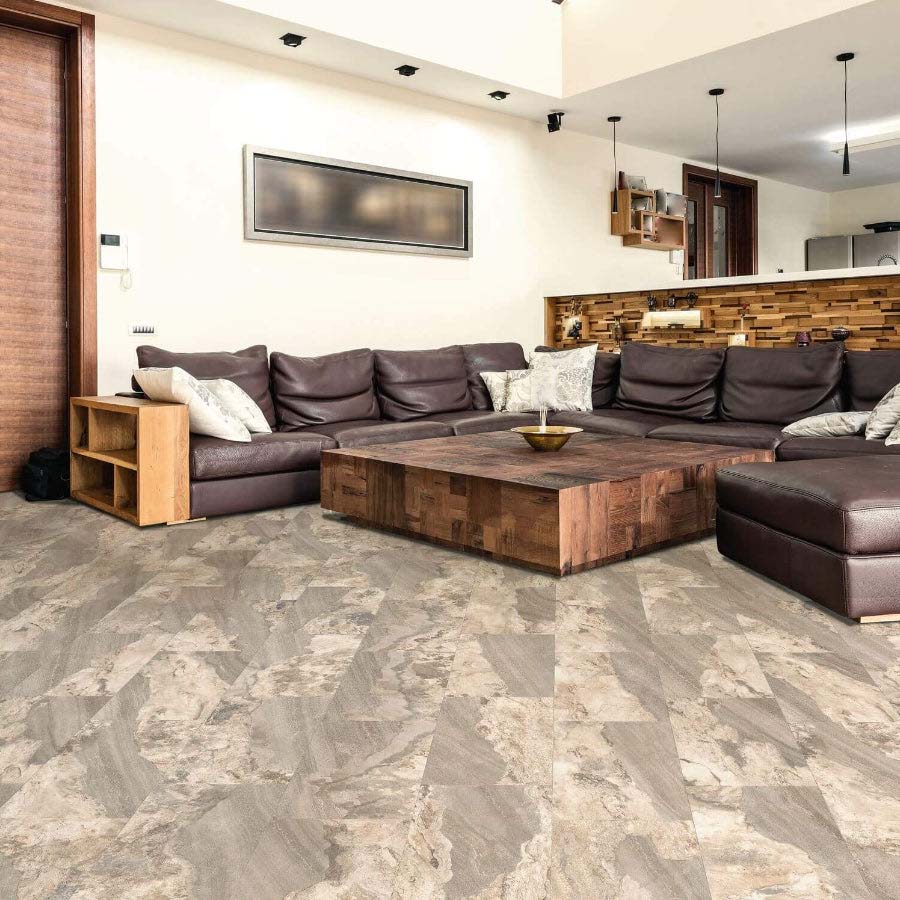 Happy Floors Sierra 12" x 24" Pressed Natural Porcelain Tile