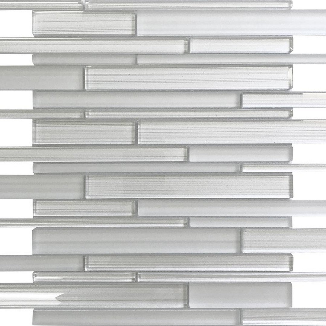 MiR Iceland 11.8" x 12.2" Glass Linear Sticks Mosaic