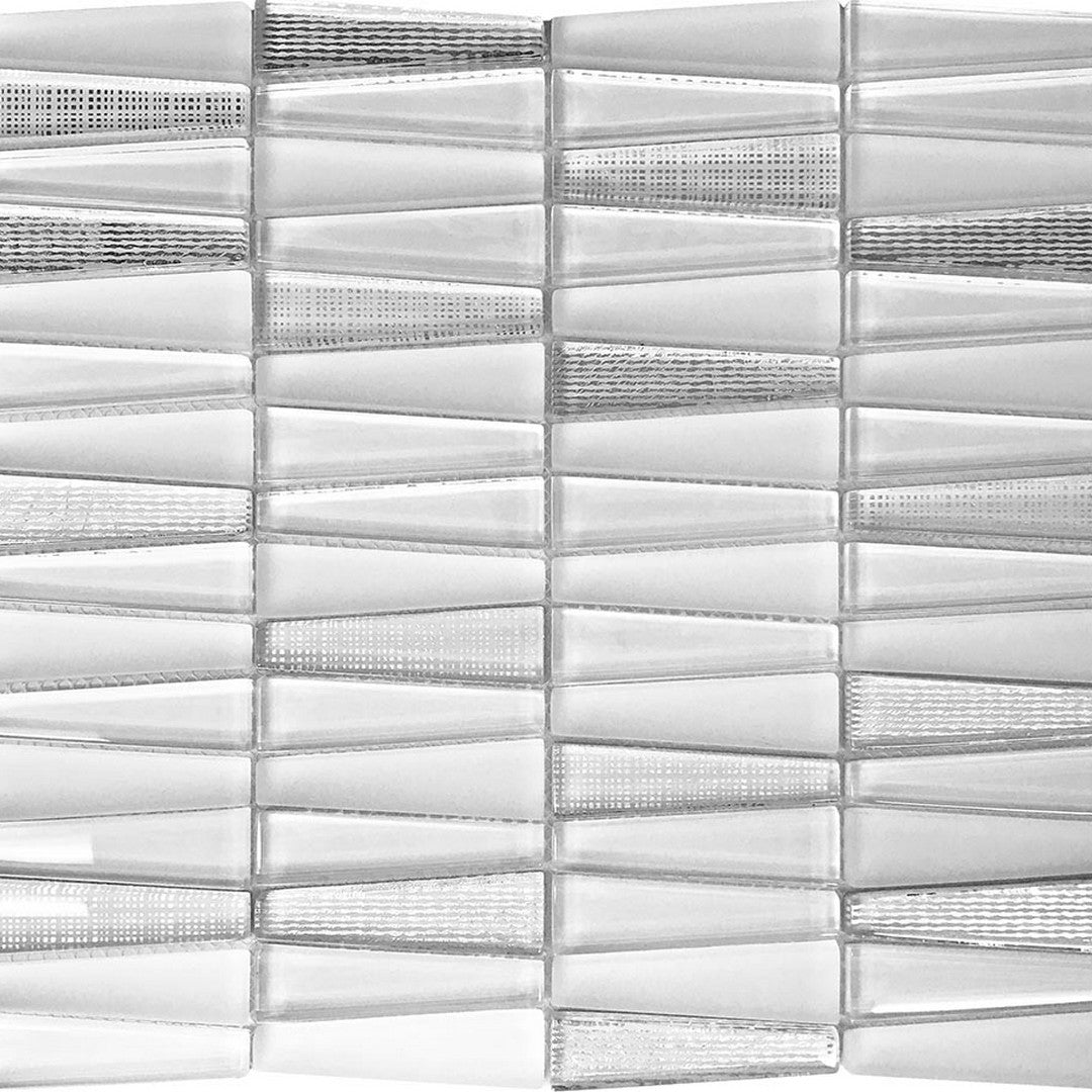 MiR Iceland 12" x 12.9" Glass Trapezium Mosaic