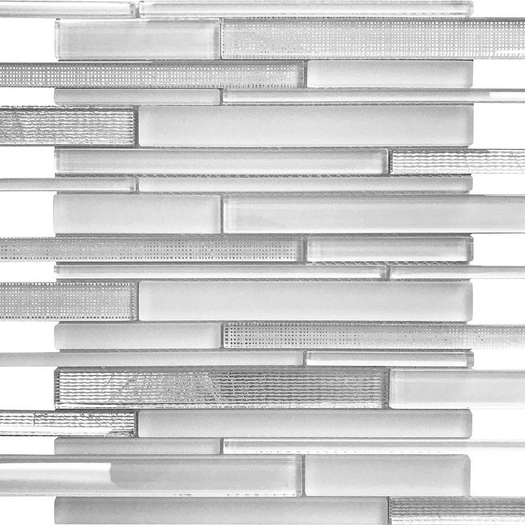 MiR Iceland 11.8" x 12.2" Glass Linear Sticks Mosaic