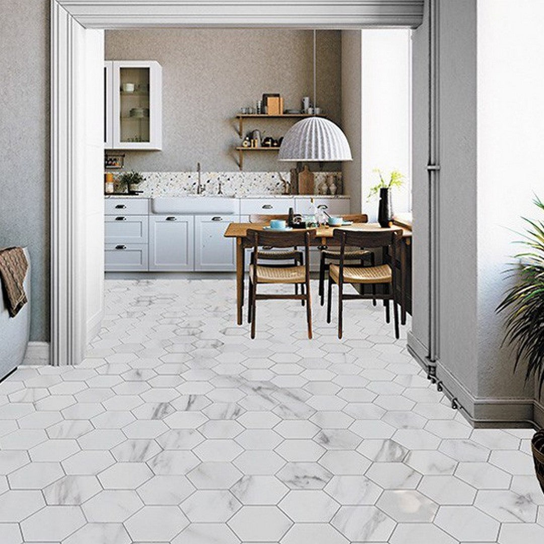 MiR-Imperial-8-x-9-Matte-Hex-Porcelain-Mosaic-Calacatta