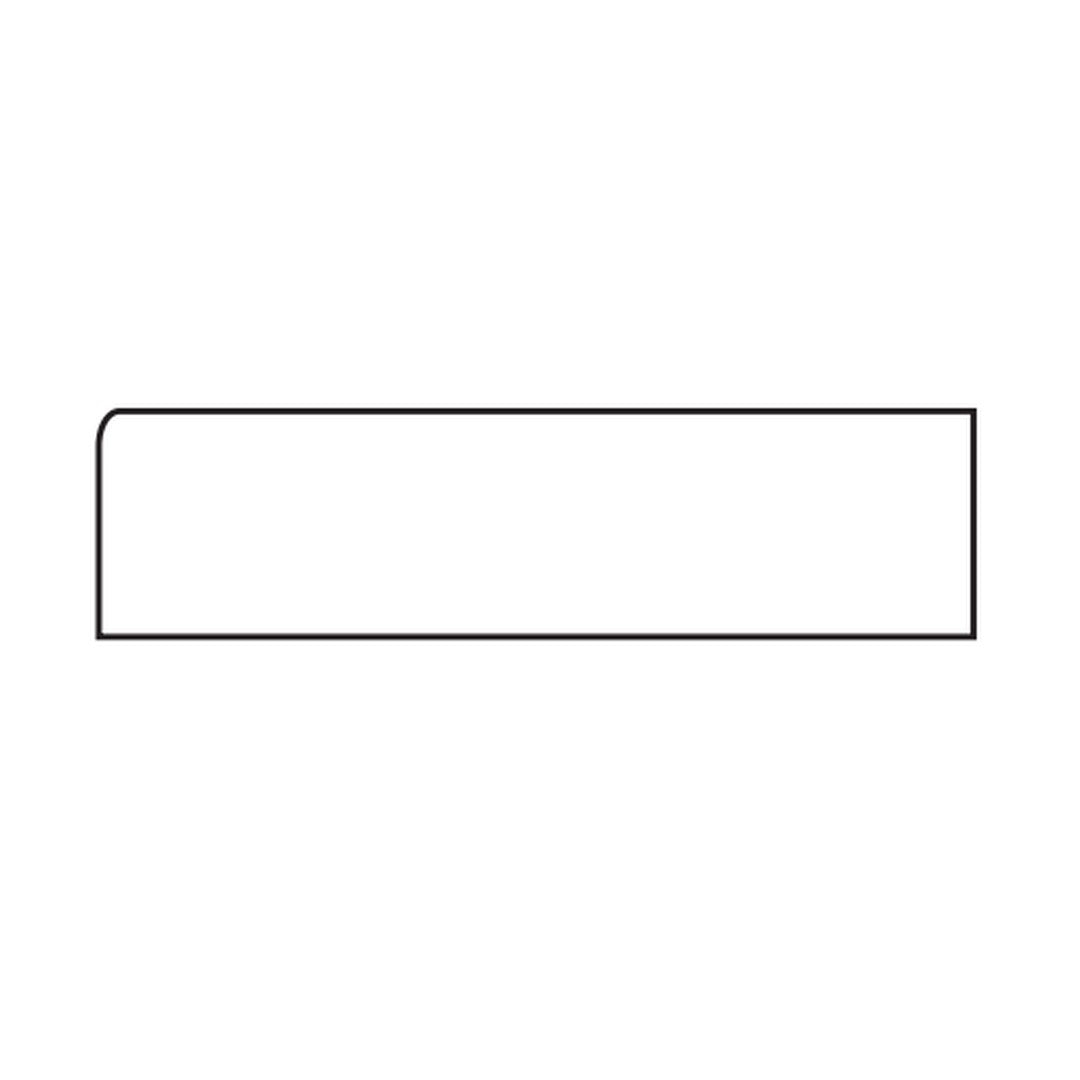 Tesoro Maiolica 4" x 12" Pressed Ceramic Bullnose