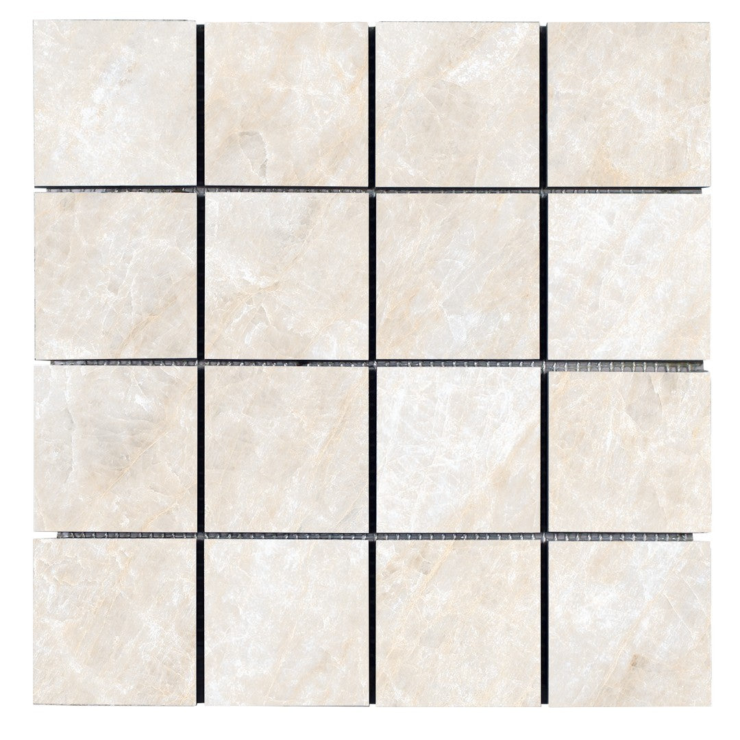 Tesoro Oyster 12" x 12" Rectified Matte Porcelain 3" Mosaic