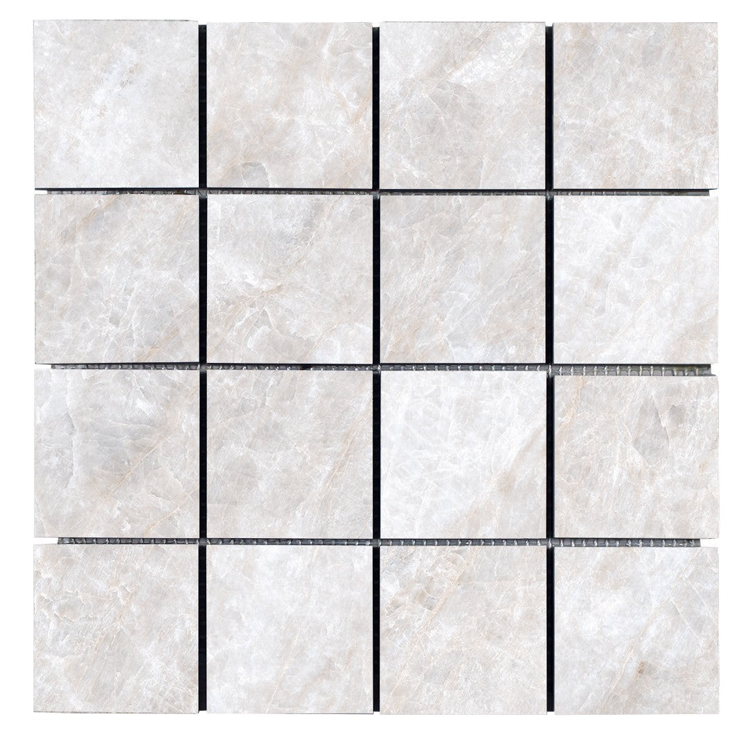 Tesoro Oyster 12" x 12" Rectified Matte Porcelain 3" Mosaic
