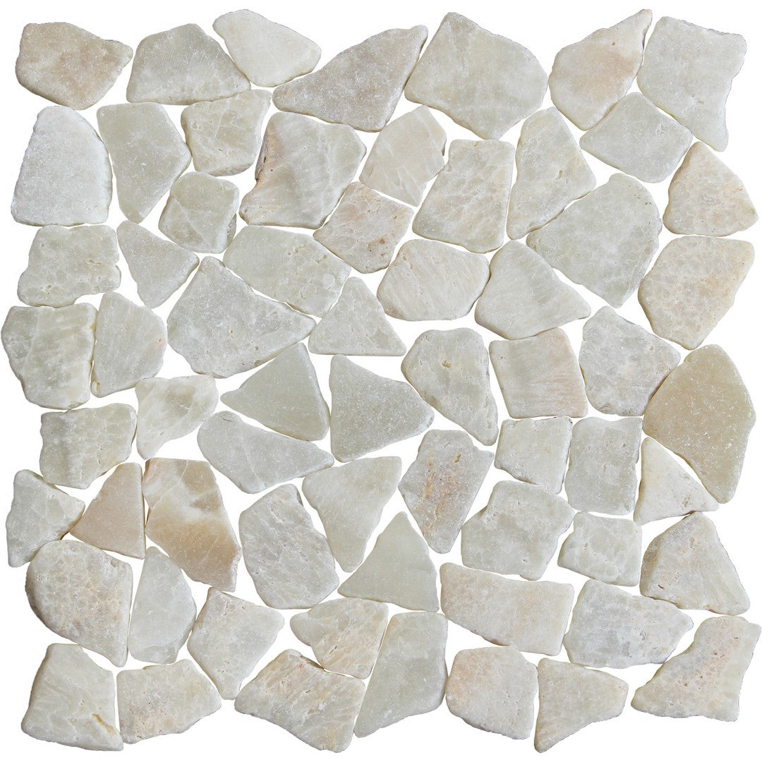 Tesoro Ocean Stones 10.75" x 11" Natural Stone Fit Mosaic