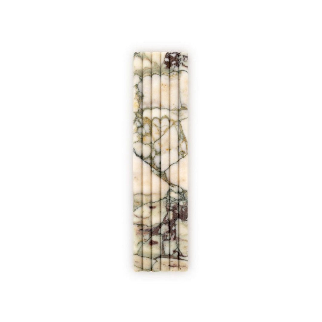 Jeffrey-Court-Marmo-Viaggio-6-x-24-Honed-Fluted-Marble-Tile-Calacatta-Verde