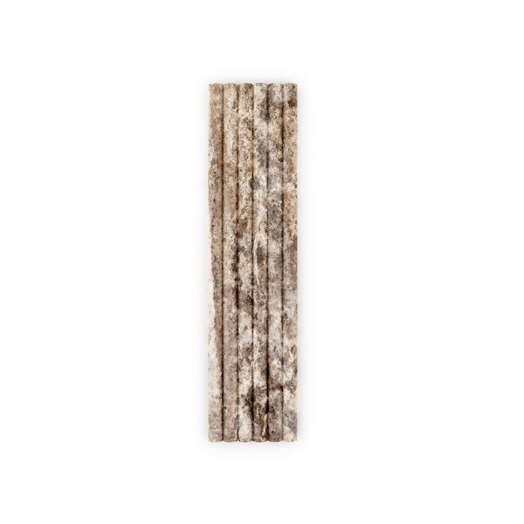 Jeffrey-Court-Marmo-Viaggio-6-x-24-Honed-Fluted-Travertine-Tile-Silver-Travertine