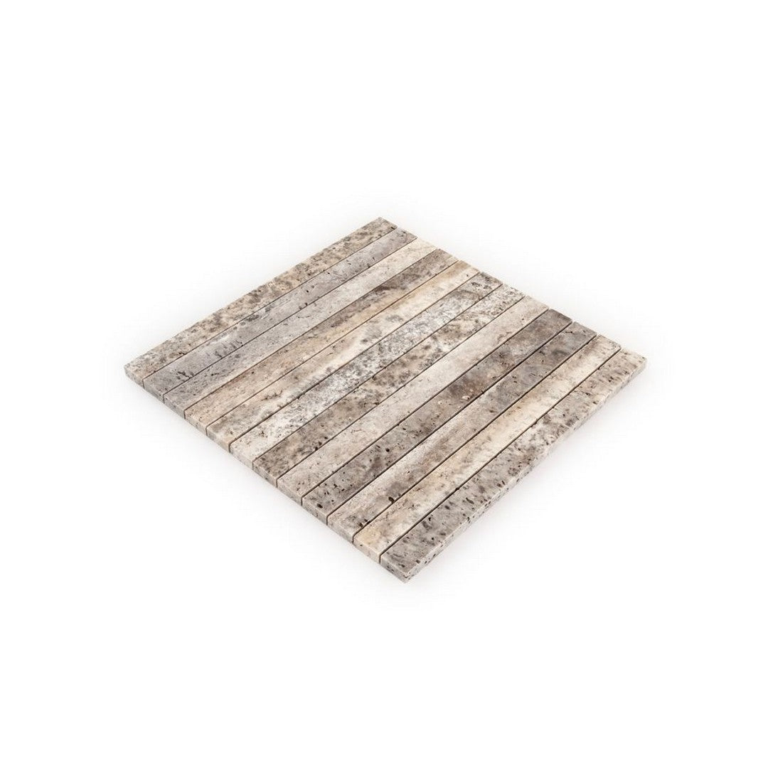 Jeffrey-Court-Marmo-Viaggio-11.75-x-11.75-Honed-Proper-Pillar-Travertine-Mosaic-Silver-Travertine