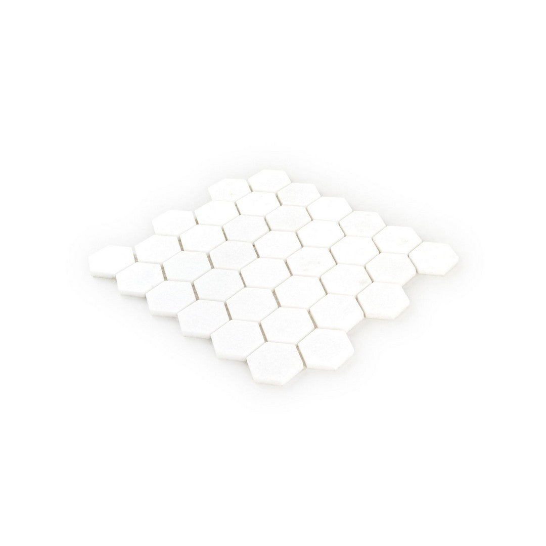 Jeffrey-Court-Marmo-Viaggio-9.38-x-10.75-Honed-2-Hexagon-Marble-Mosaic-Thassos