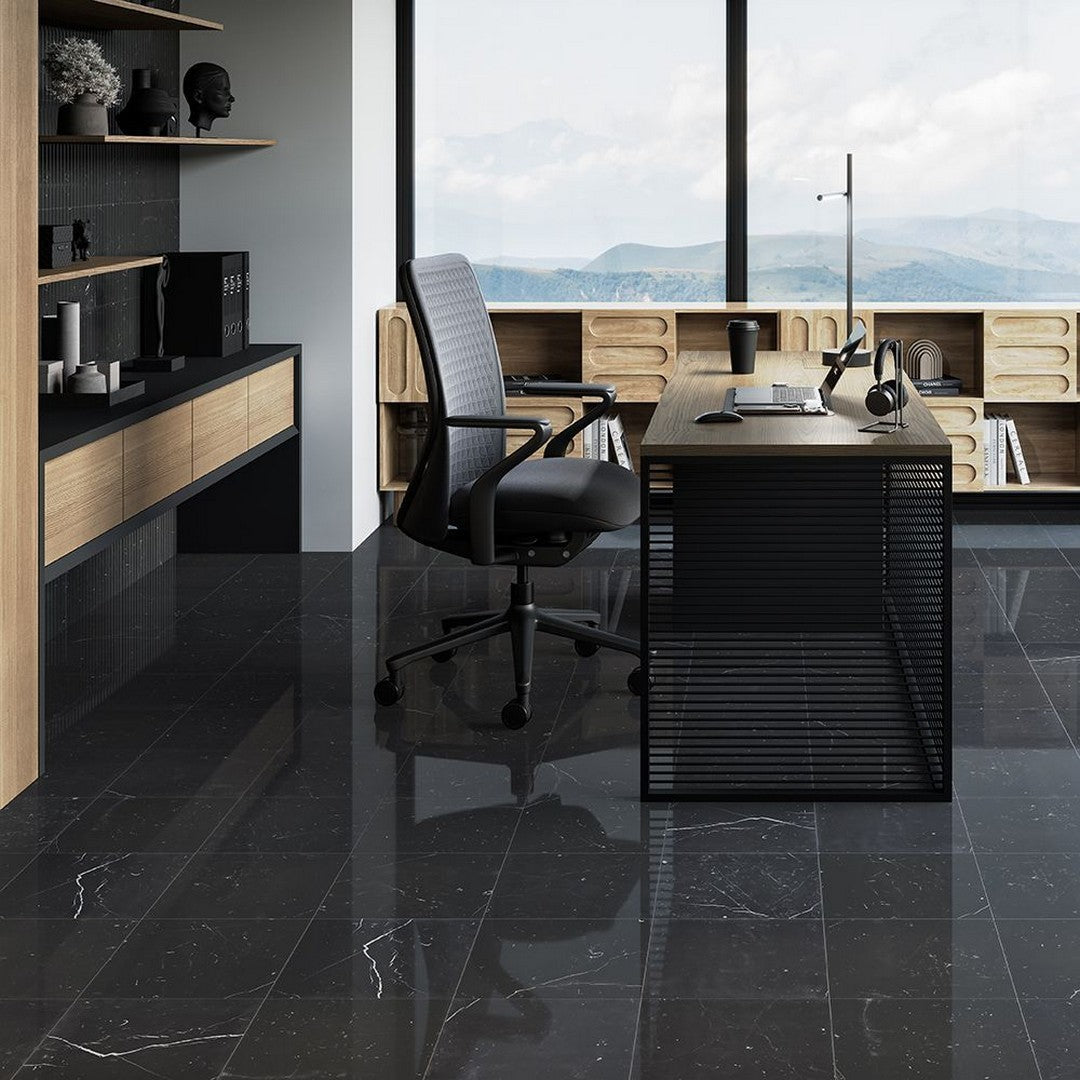 Jeffrey-Court-Marmo-Viaggio-12-x-12-Polished-Marble-Tile-Nero-Marquina