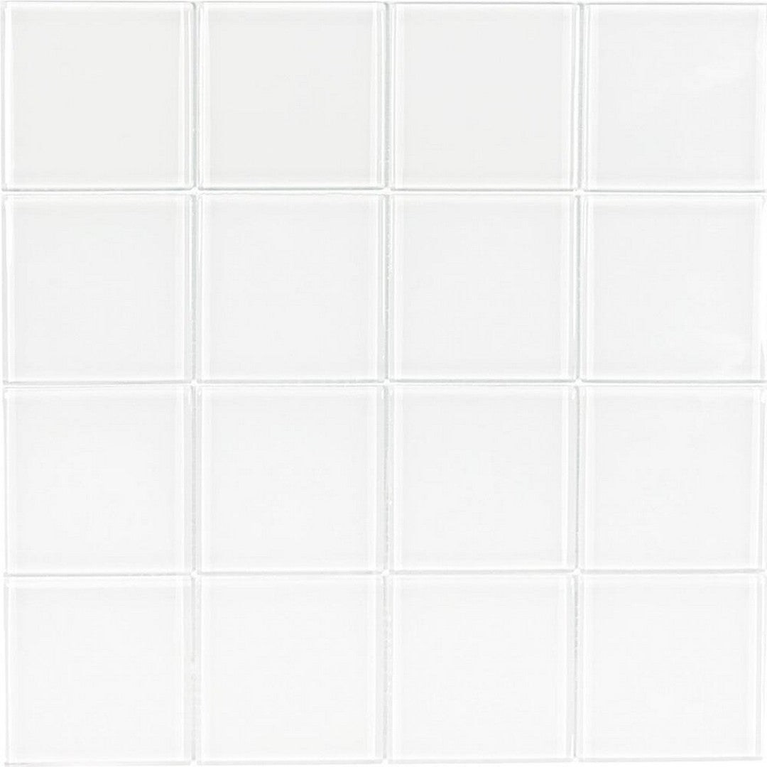 Tesoro Crystal 12" x 12" Glossy Glass 3" Mosaic