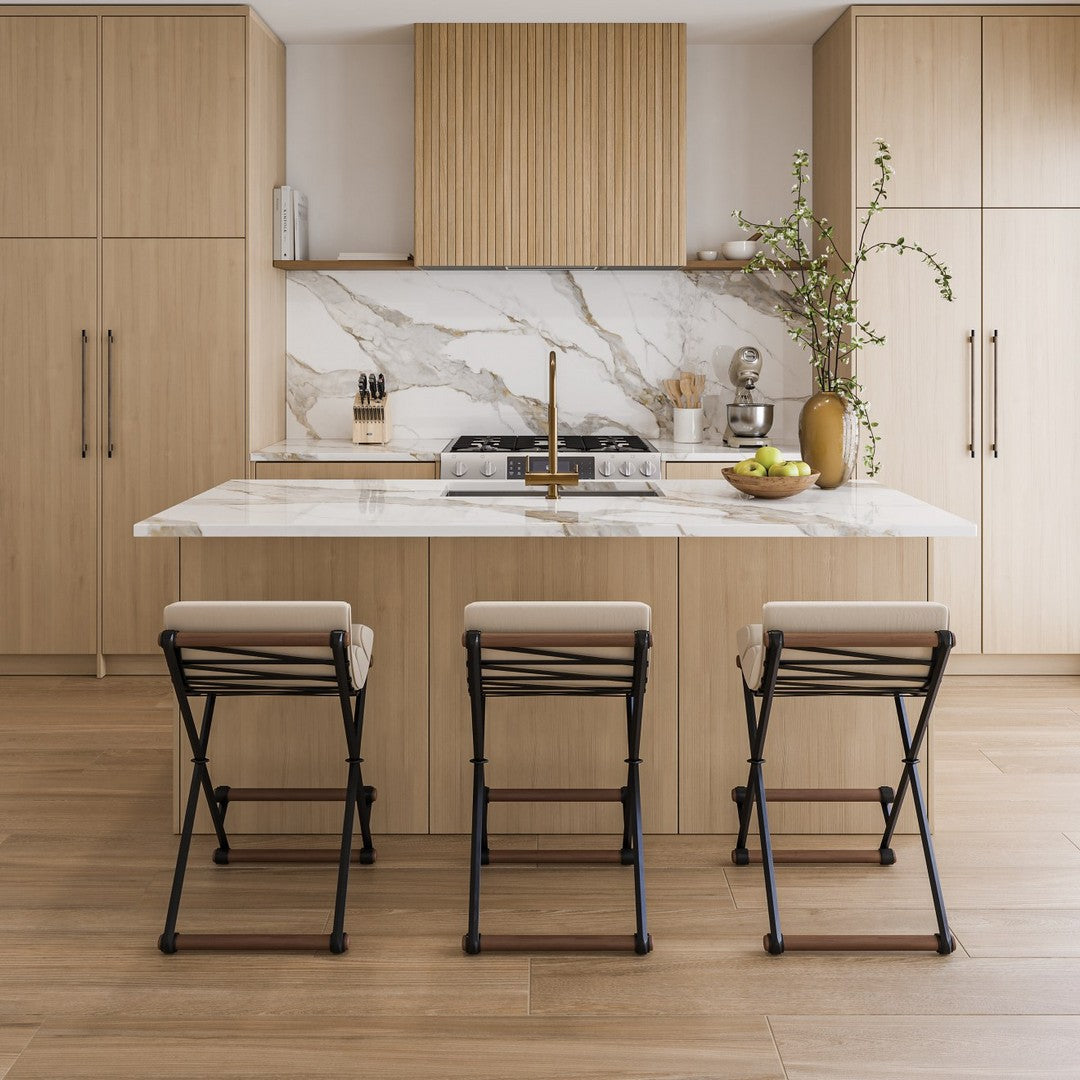 Bedrosians-Strata-24-x-48-Ribbed-Matte-Porcelain-Deco-Tile-Brandy