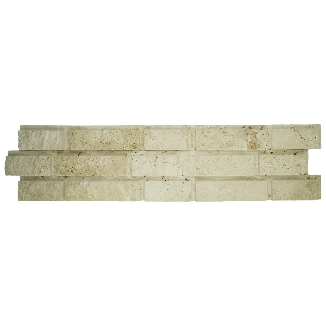 Keystone Extra Light 6" x 24" Natural Ledger Stone Brick Mosaic