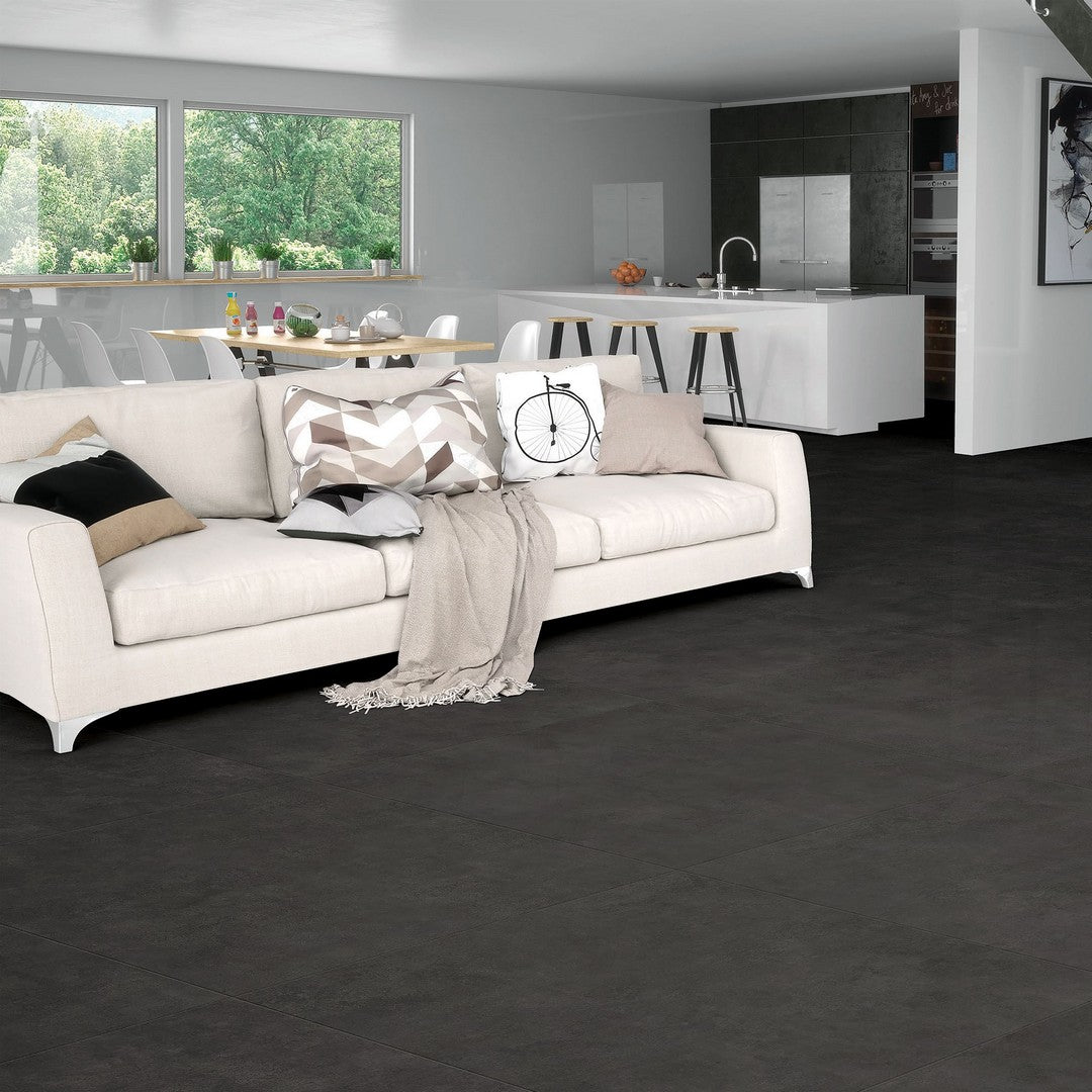 Tesoro-Metropoli-32-x-32-Rectified-Glossy-Porcelain-Tile-Negro-