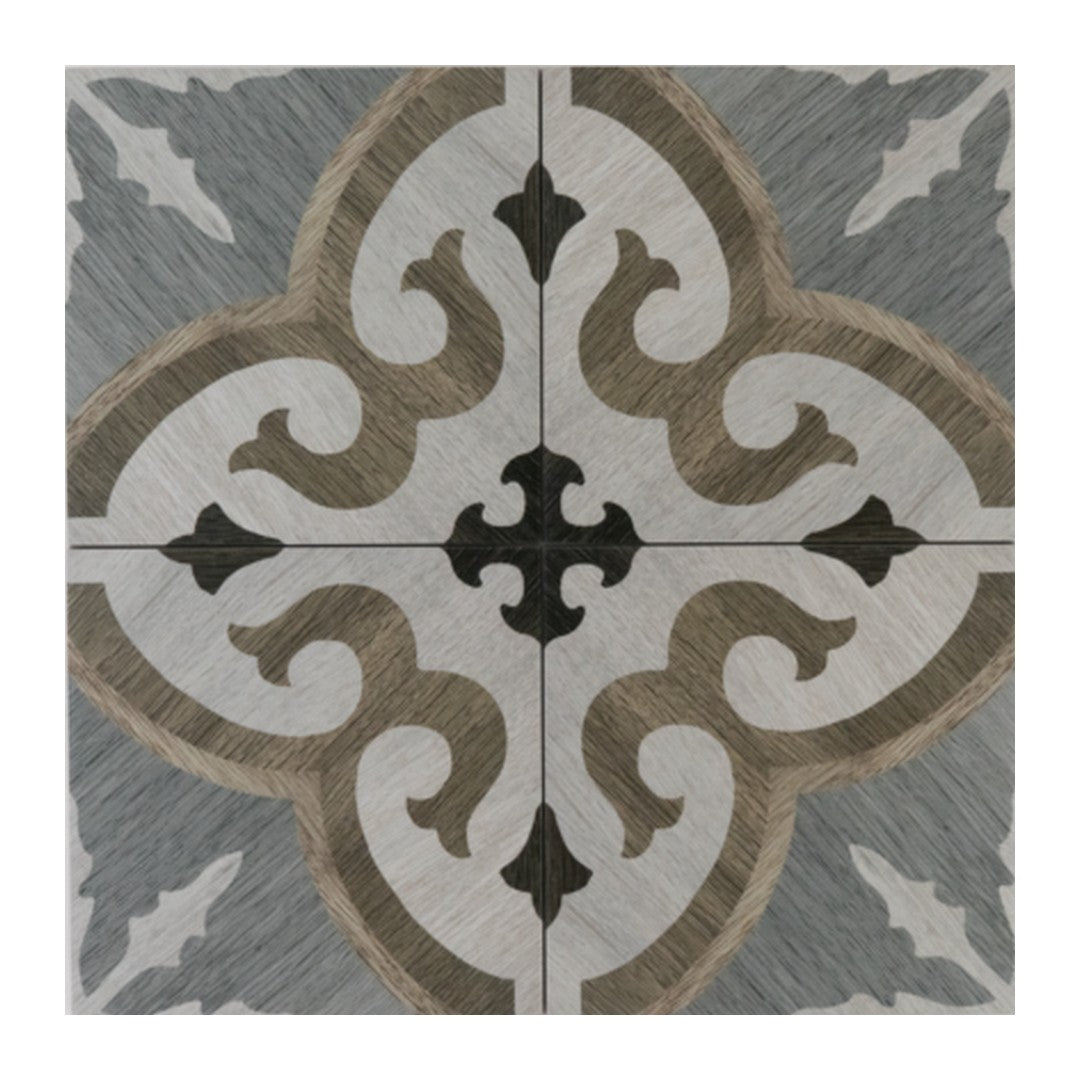 Keystone Cementine Home 8" x 8" Matte Porcelain Deco Tile