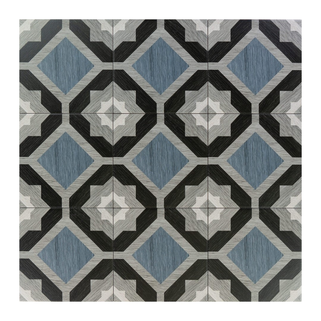 Keystone Cementine Home 8" x 8" Matte Porcelain Deco Tile