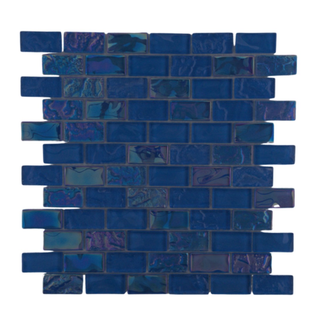 Keystone North 12" x 12" Glass 1x2" Mosaic