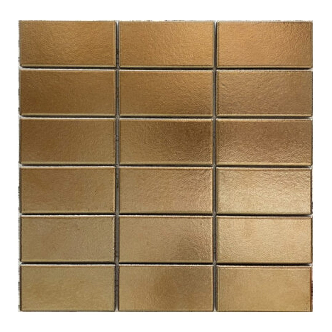 Keystone Metallica 12" x 12" Polished Porcelain Wall Mosaic