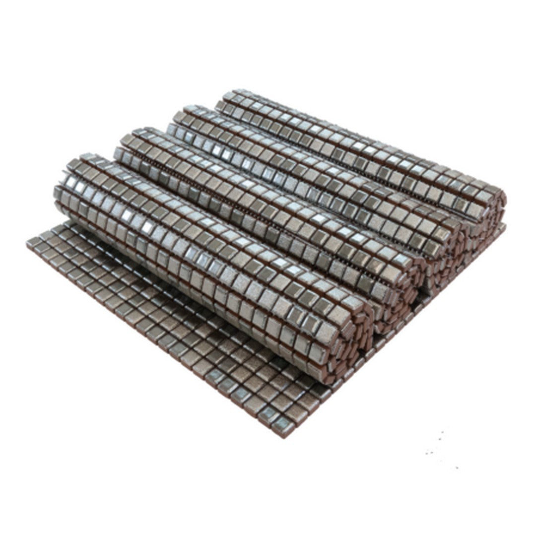 Keystone-Mix-Neutral-12"-x-12"-Matte-Porcelain-Metal-Mosaic-Architecture