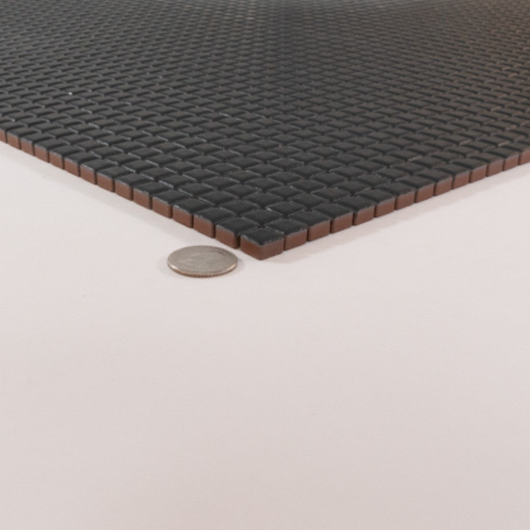 Keystone-Seta-12"-x-12"-Matte-Porcelain-Mosaic-Carbone