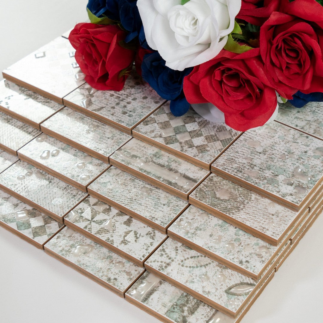 Keystone-Gallery-12"-x-12"-Glossy-Porcelain-Mosaic-Verde