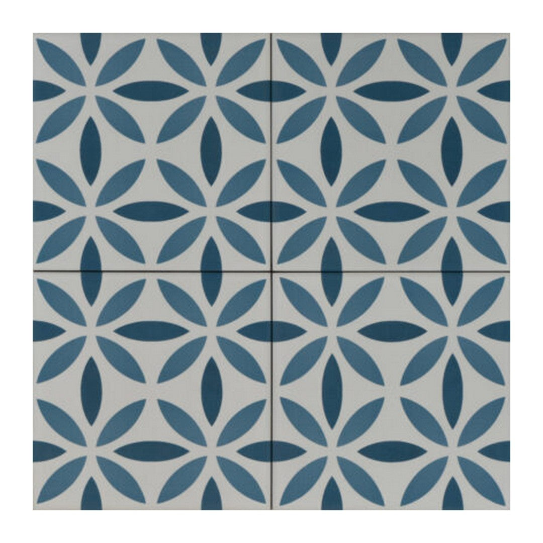 Keystone Aquarel Deco 6" x 6" Matte Porcelain Pool Tile