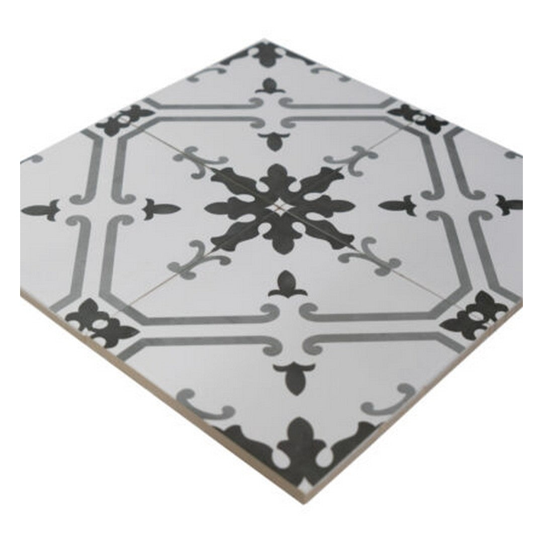 Keystone-Aquarel-Deco-6"-x-6"-Matte-Porcelain-Pool-Tile-Elektra-Grigio