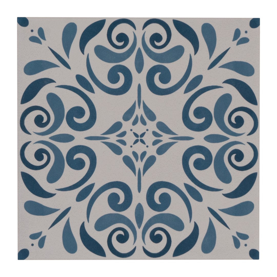 Keystone Aquarel Deco 6" x 6" Matte Porcelain Pool Tile