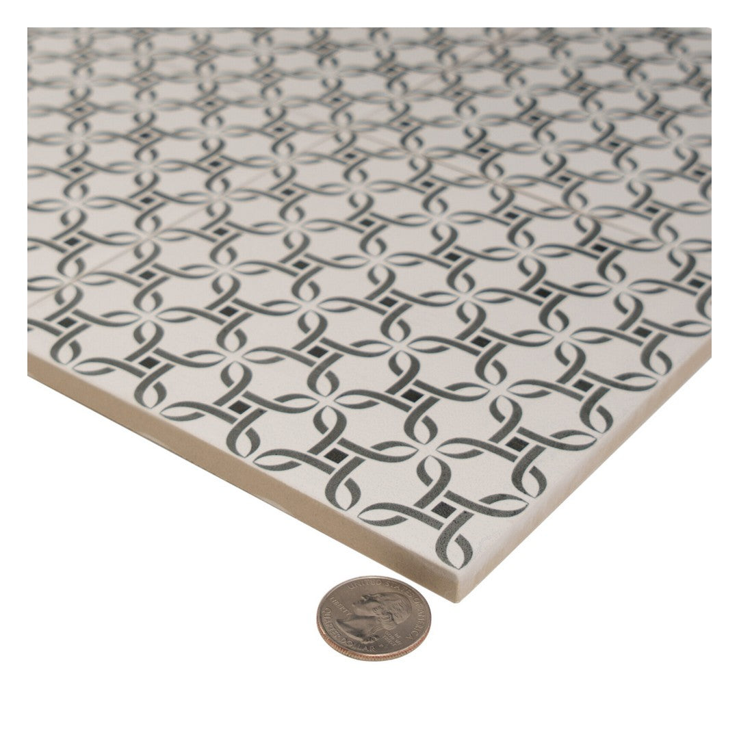 Keystone-Aquarel-Deco-6"-x-6"-Matte-Porcelain-Pool-Tile-Mizar-Grigio