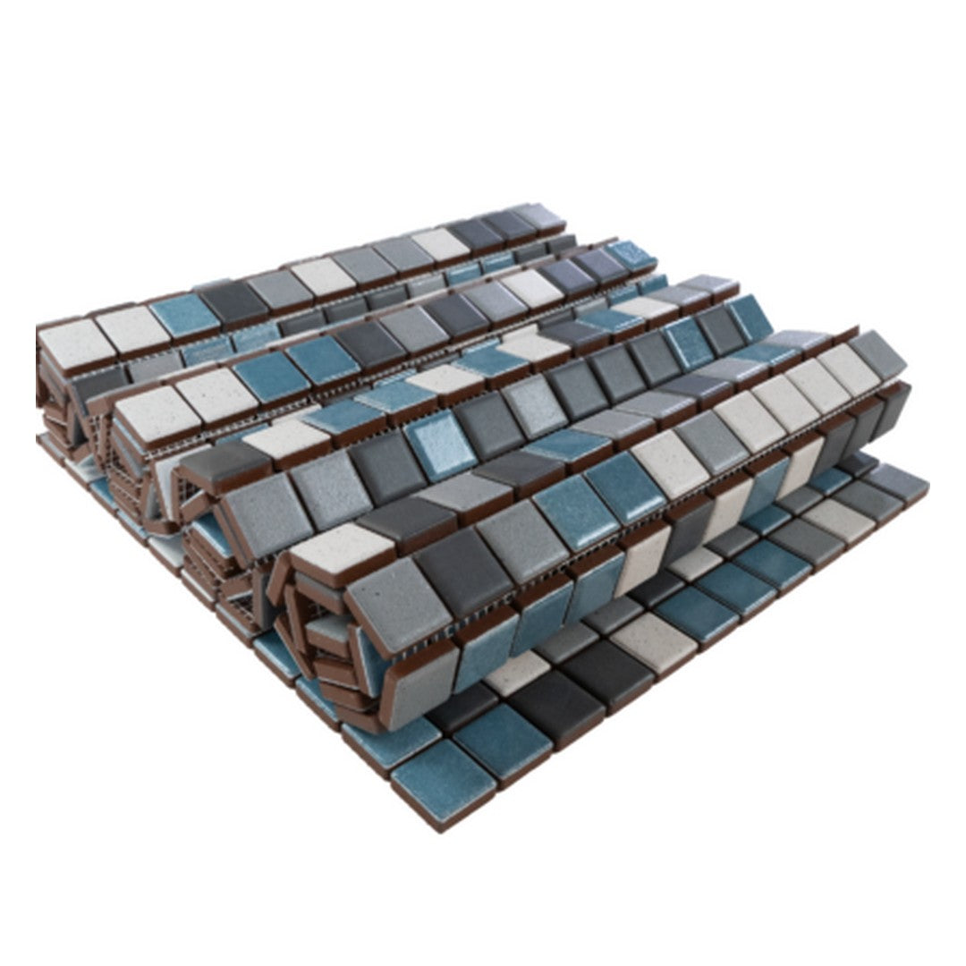 Keystone-Mix-Color-12"-x-12"-Matte-Porcelain-Mosaic-New-Beat