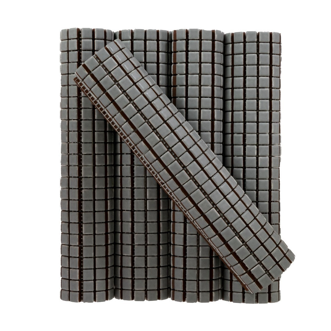 Keystone-Seta-12"-x-12"-Matte-Porcelain-Mosaic-Cemento