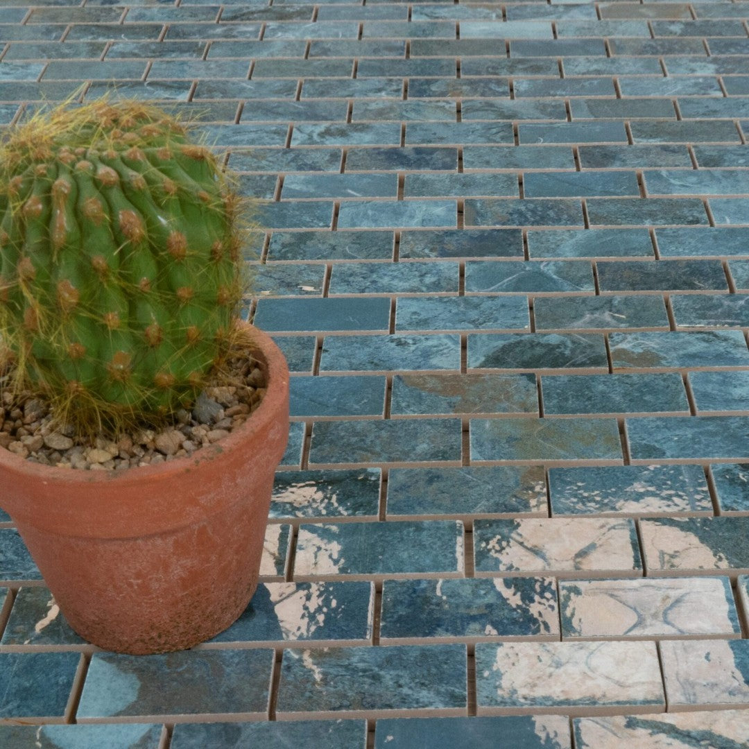 Keystone-Crystal-12"-x-12"-Polished-Porcelain-Mosaic-Emerald