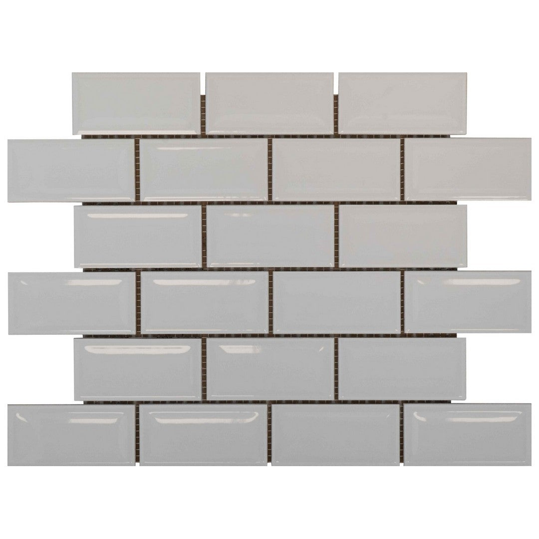 Keystone Twins 12" x 12" Glossy Porcelain Mosaic