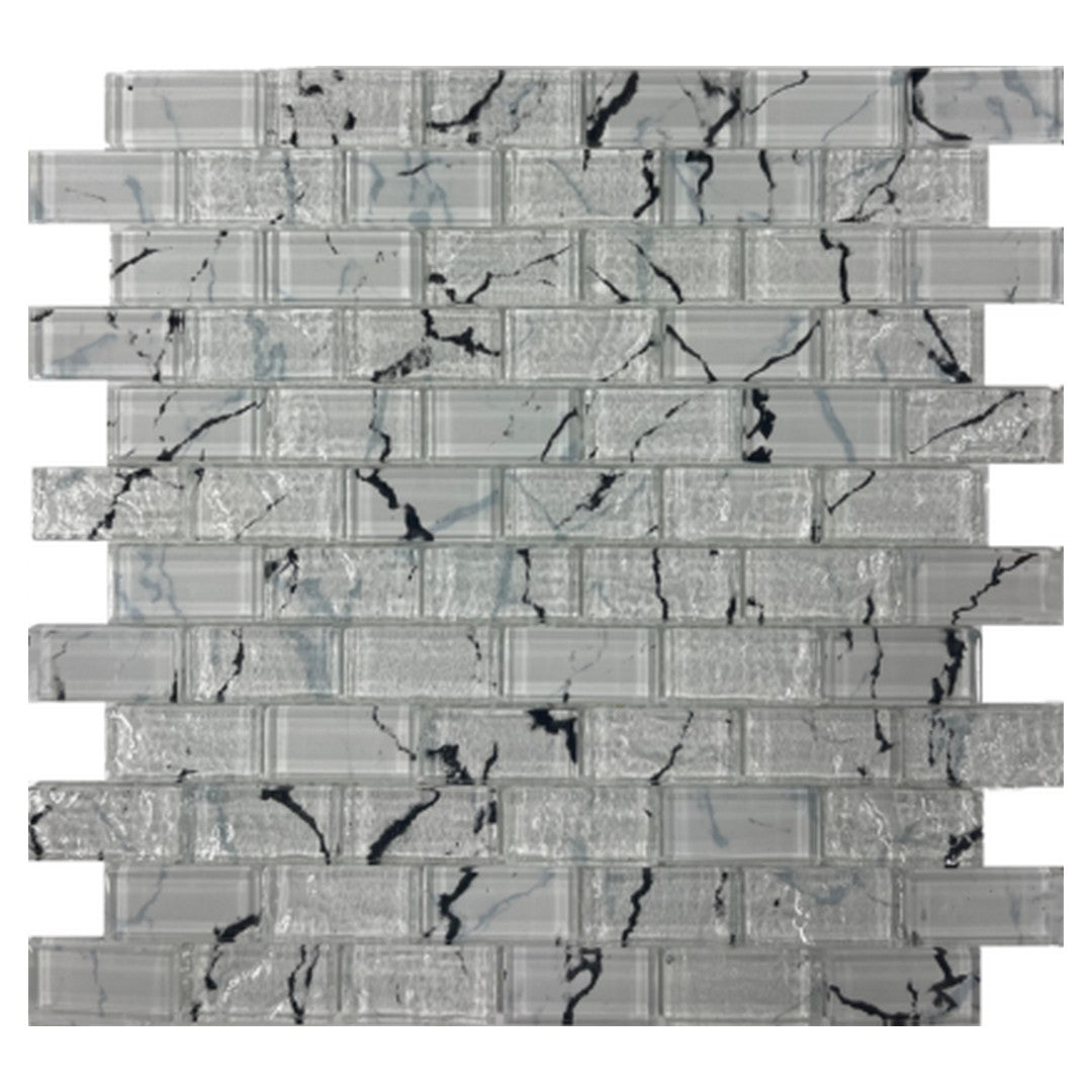 Keystone Frostbite 12" x 12" Glass Mosaic