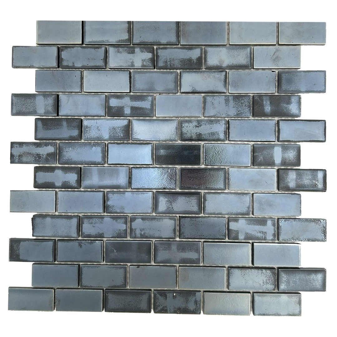 Keystone Midnight 12" x 12" Glass Mosaic