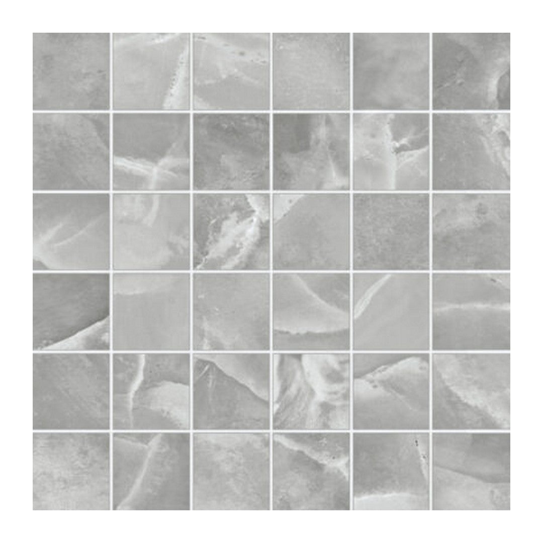 Keystone Onyx Grey 12" x 12" Polished Porcelain Mosaic
