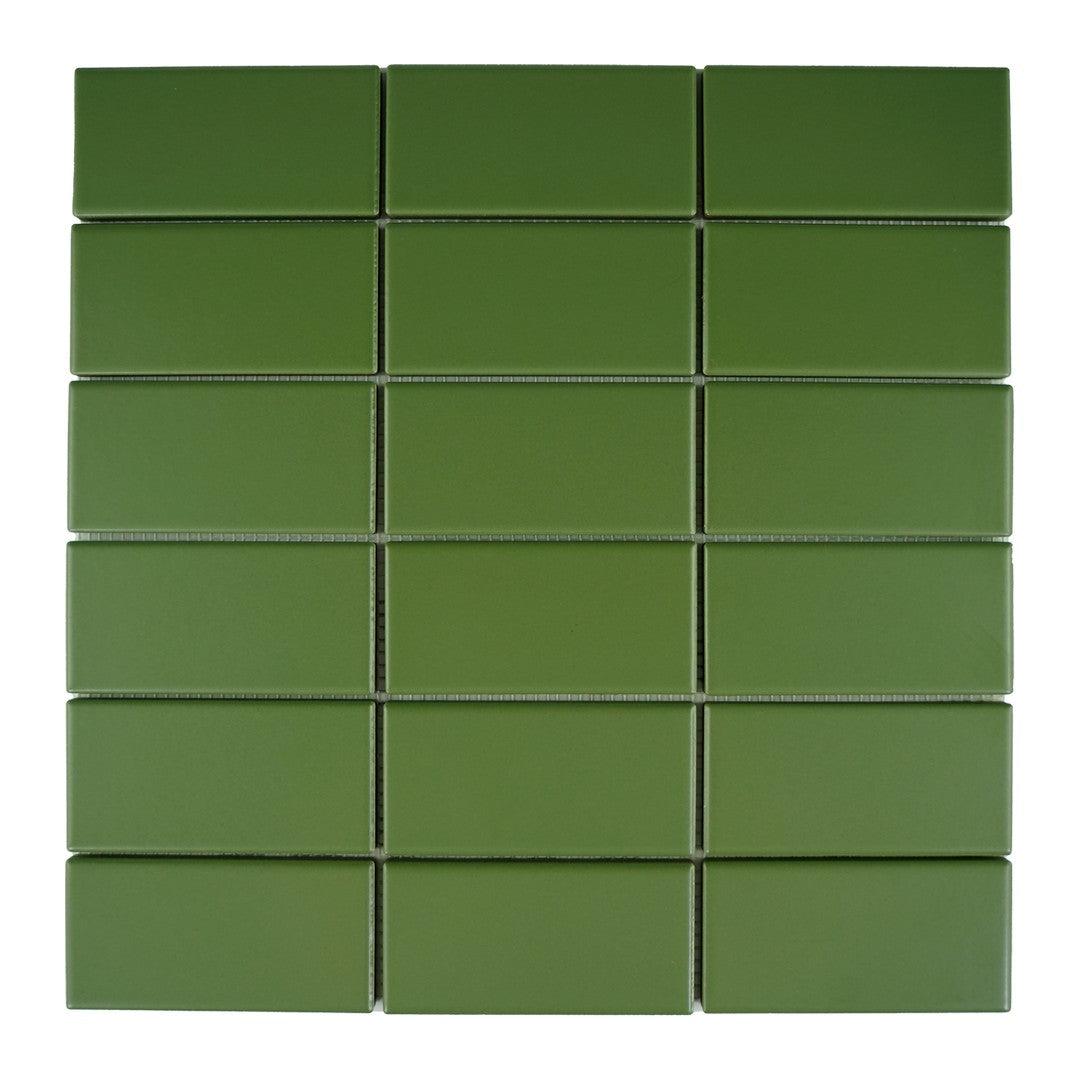 Keystone Set 2010 12" x 12" Porcelain 2x4" Mosaic