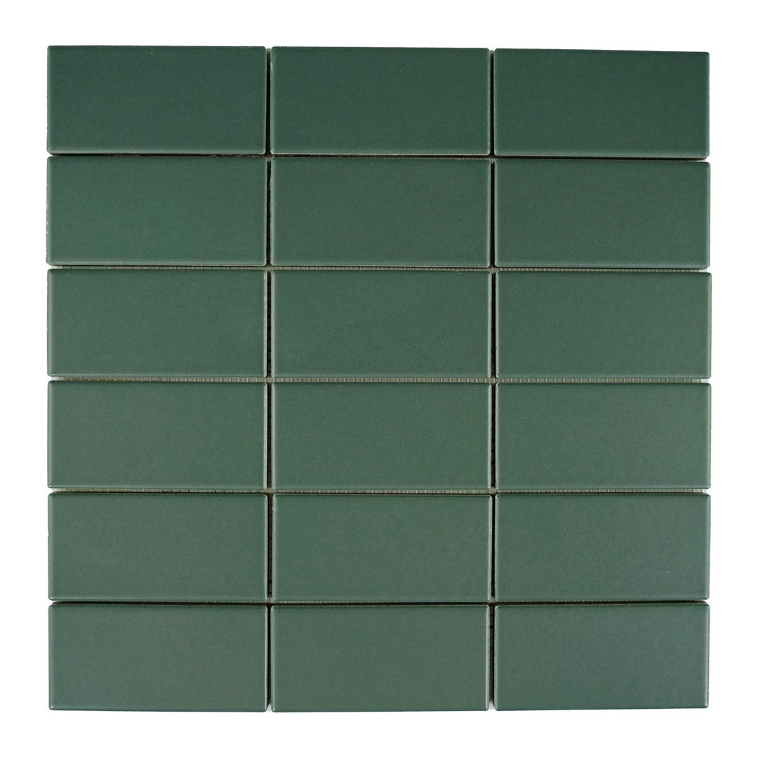 Keystone Set 2009 12" x 12" Porcelain 2x4" Wall Mosaic