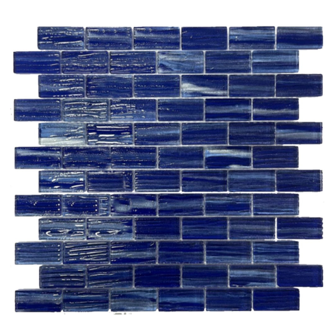 Keystone Blue 12" x 12" Glass Mosaic