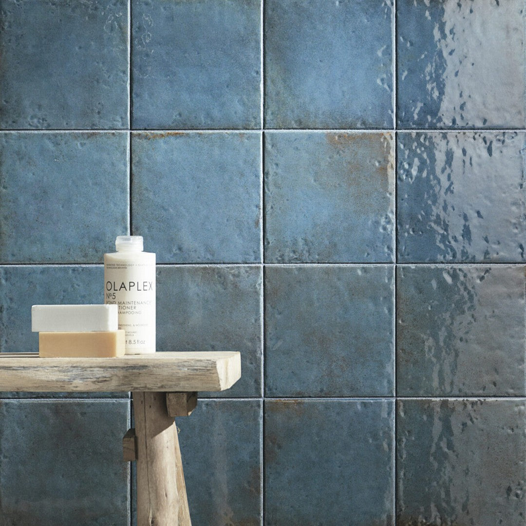 Keystone-Oxida-6.5"-x-6.5"-Glossy-Porcelain-Pool-Tile-Blue