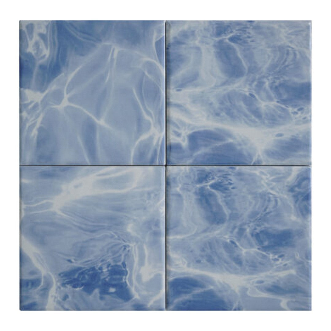 Keystone Acqua Light 6" x 6" Porcelain Pool Tile
