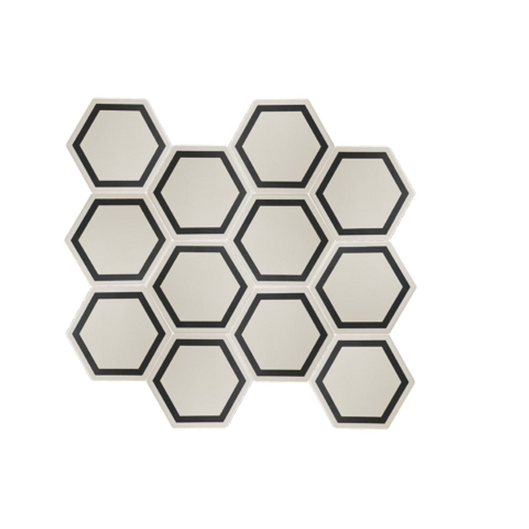 Keystone Examatt Decora 6" Matte Porcelain Hexagon Tile