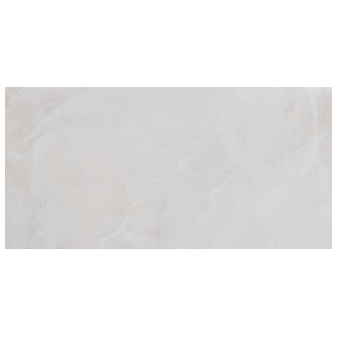 Keystone Onyx White 12" x 24" Polished Porcelain Floor Tile