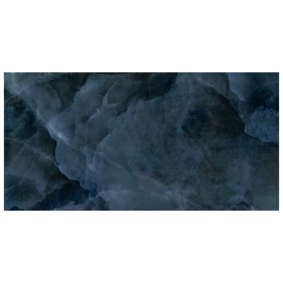 Keystone Onyx Blue 24" x 48" Polished Porcelain Floor Tile